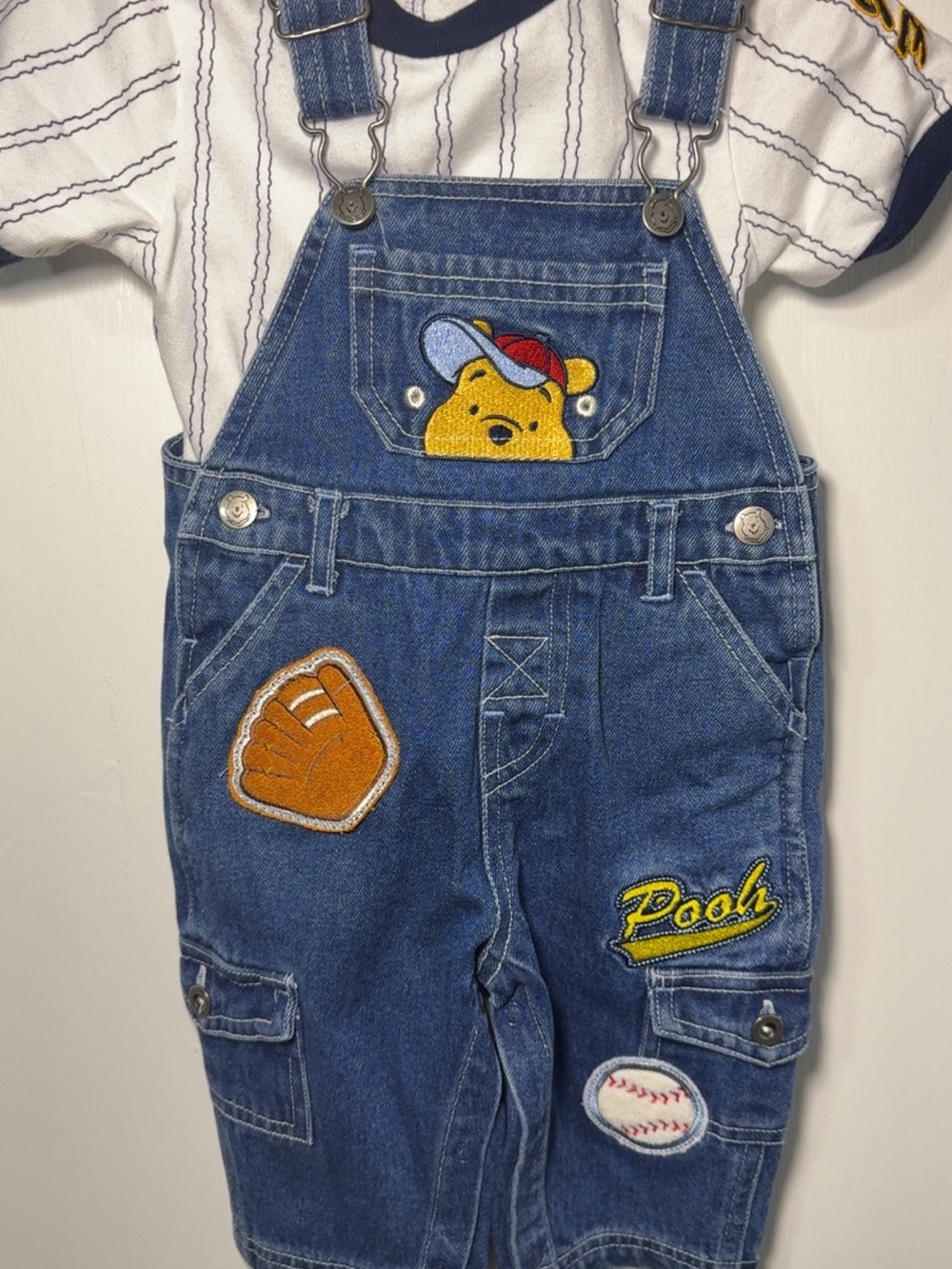 Disney Winnie the Pooh Blue Denim Kids Overalls